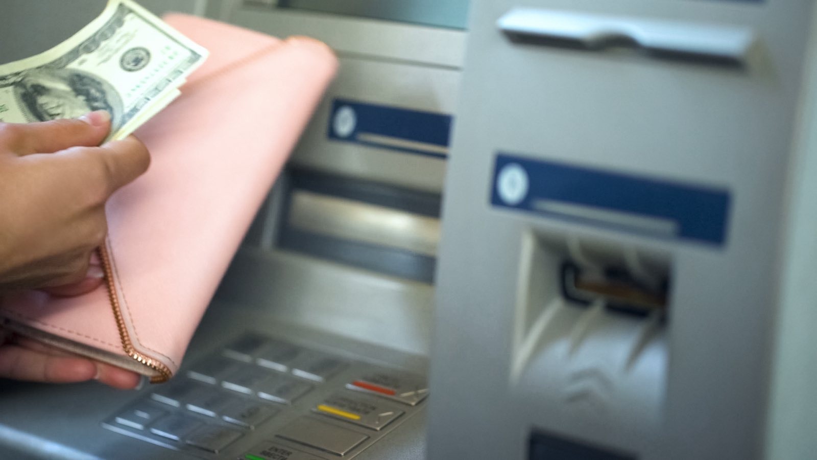 Banknotes taken from a cash machine